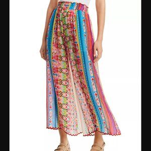 Johnny Was Mariah Ikat-Print Pants